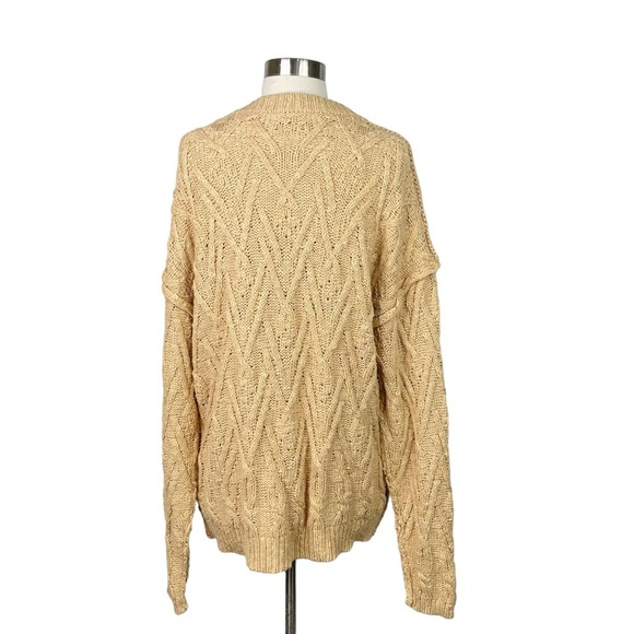 NWOT Free People Isa Cable Knit Sweater, Small - Picture 4 of 12
